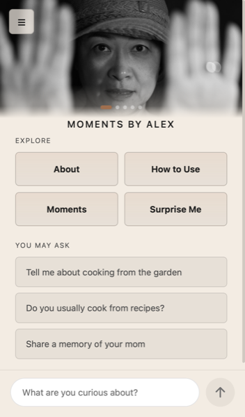 Moments by Alex, built on i80 Agent